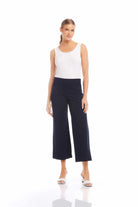WIDE LEG CROPPED PANT - Pants - Sassanova