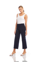 WIDE LEG CROPPED PANT - Pants - Sassanova