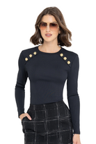PATTON RIB TOP - Blouses - Sassanova