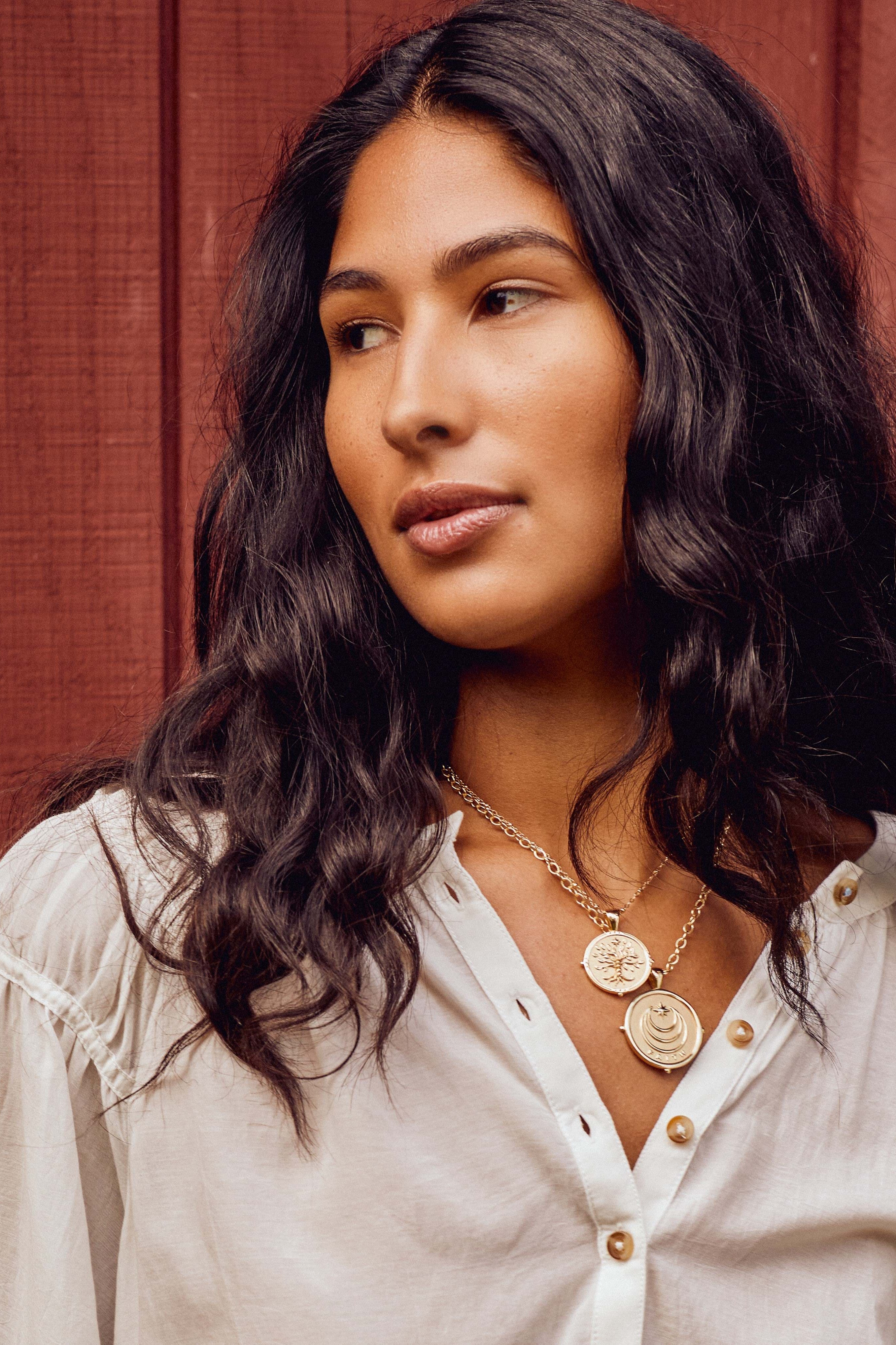 FAITH ORIGINAL NECKLACE- DRAWN LINK CHAIN - Necklaces - Sassanova