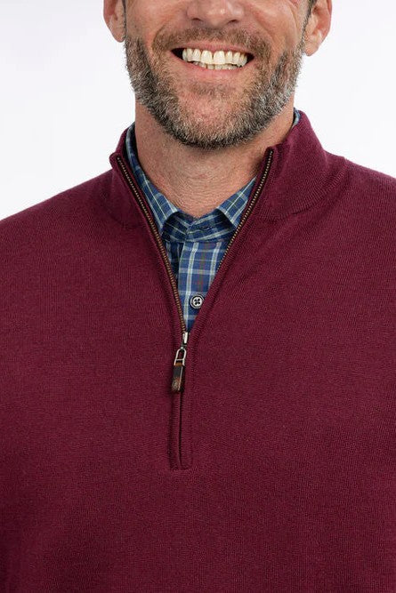 MARSHALL MERINO 1/4 ZIP SWEATER - Sweaters - NovaMan