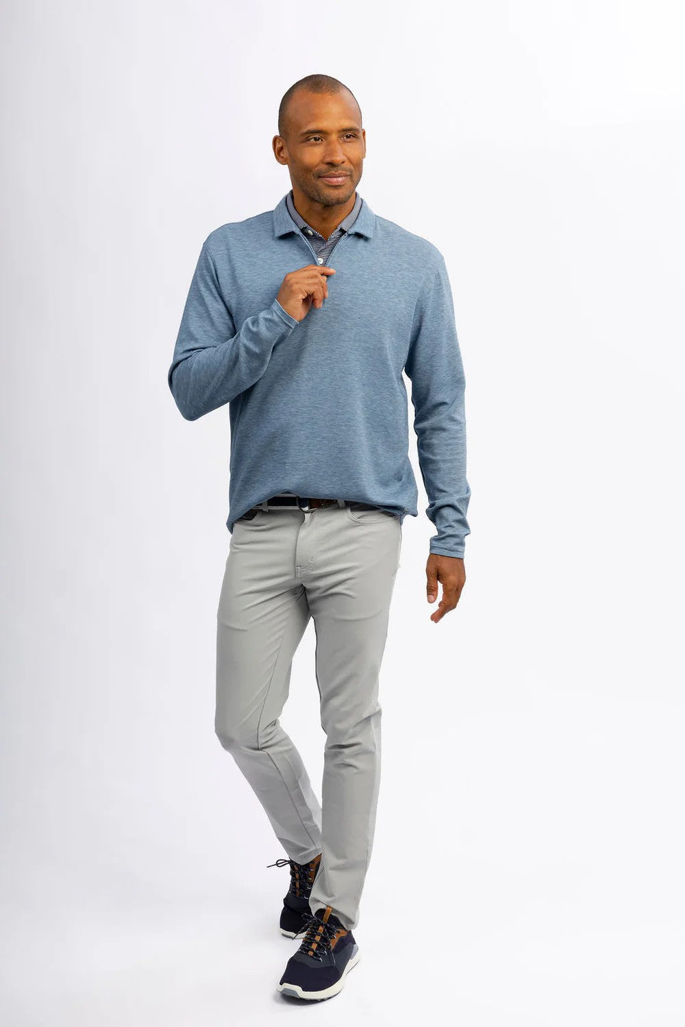 STIRLING SPORT ZIP POLO - Sweaters - Novaman