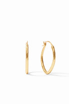 FLEUR DE LIS DOUBLE HOOP EARRING- GOLD
sassanova