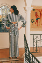 LOCH STRIPED POPLIN BUTTON UP - Blouses - Sassanova