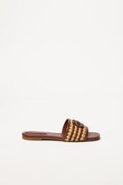 DELPHI ROPE WOVEN FLAT SANDAL - Sandals - Sassanova