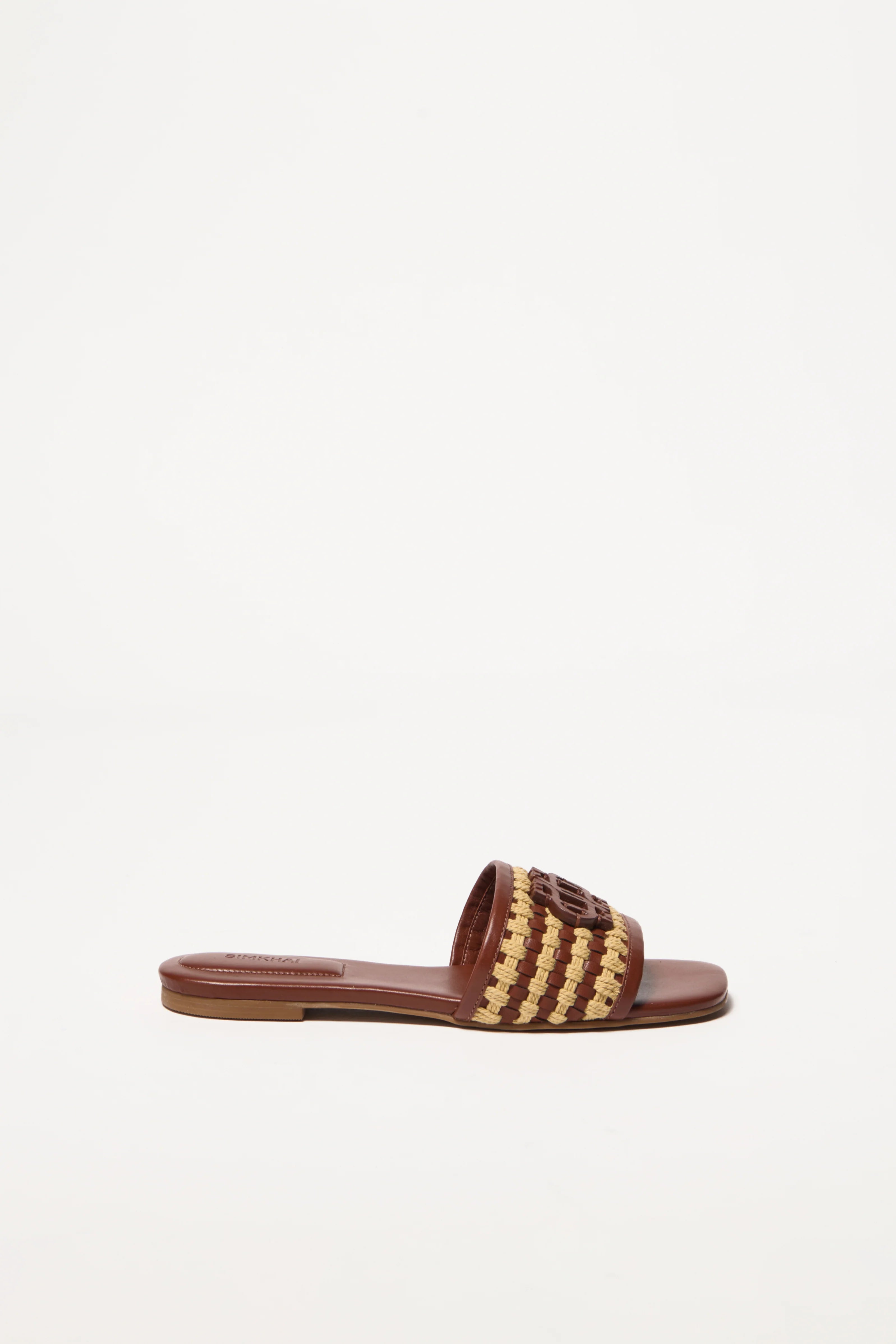 DELPHI ROPE WOVEN FLAT SANDAL - Sandals - Sassanova