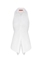 LOCH SLVLS POPLIN BUTTON UP - Blouses - Sassanova