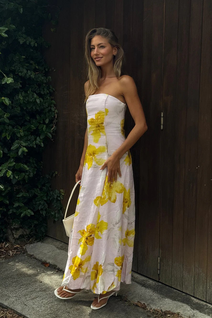 FRANCINE STRAPLESS MAXI DRESS - Dresses - Sassanova