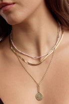 SEEKER NECKLACE- GOLD - Necklaces - Sassanova