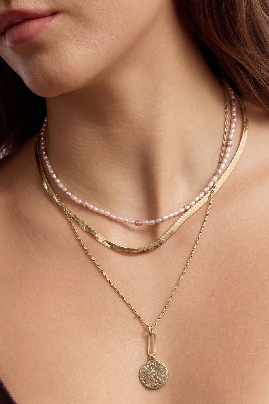 SEEKER NECKLACE- GOLD - Necklaces - Sassanova
