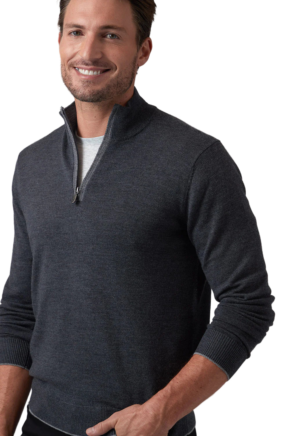 CLASSIC ZIP MOCK (HWC19398-Z)-novaman