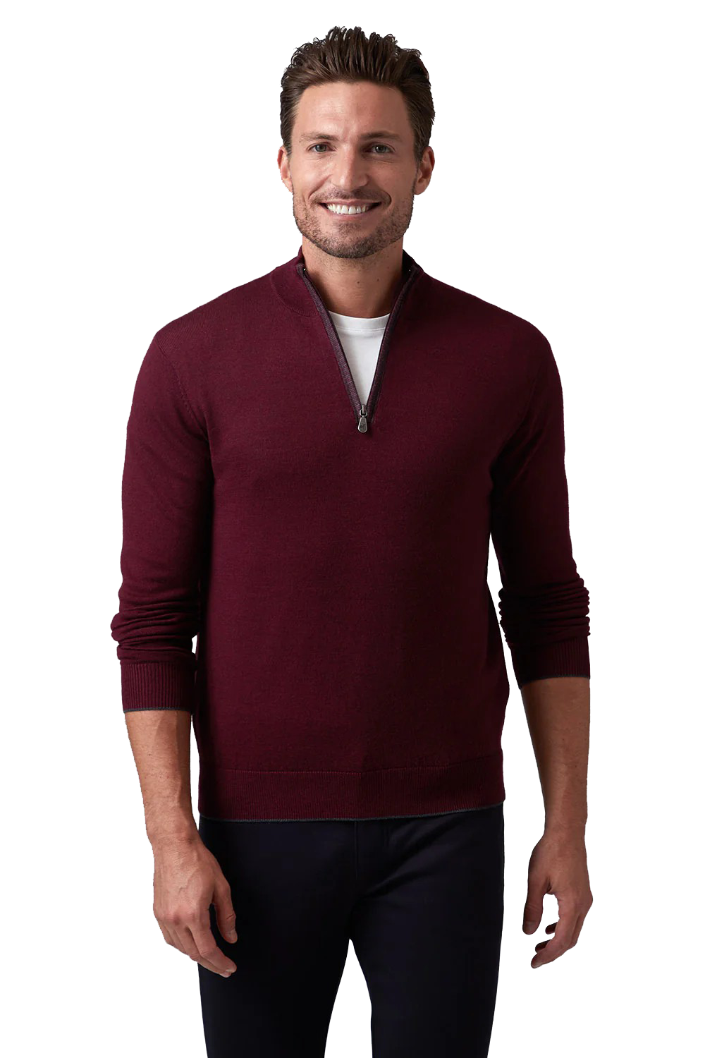 CLASSIC ZIP MOCK - Sweaters - Novaman