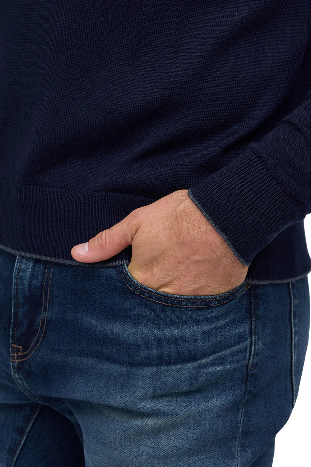 CLASSIC ZIP MOCK - Sweaters - Novaman