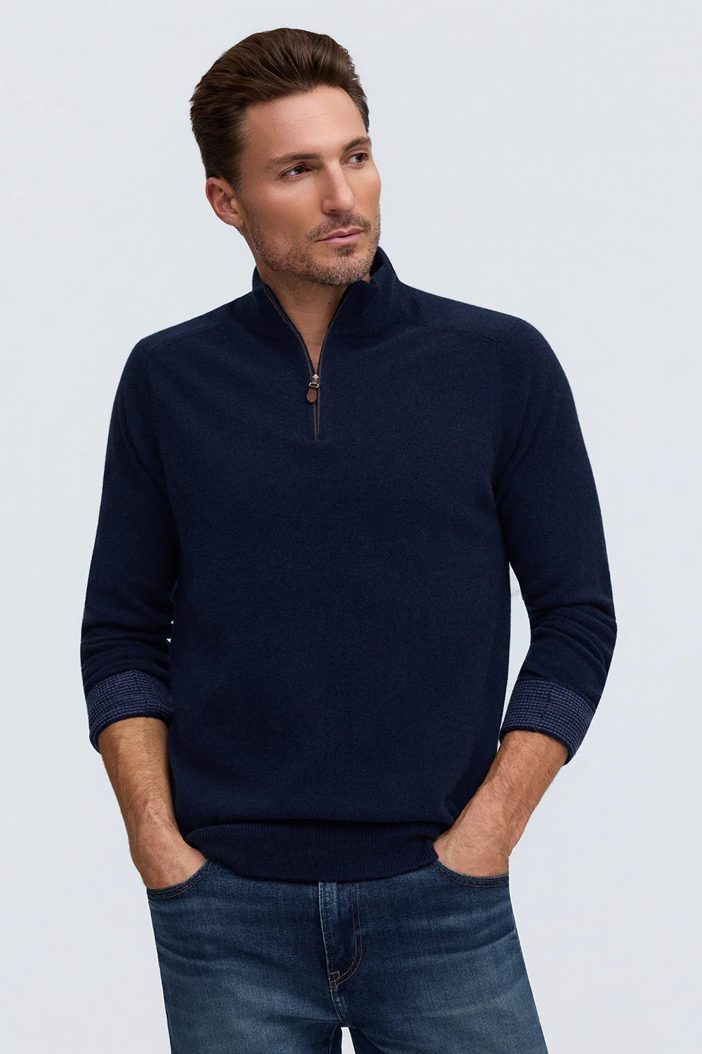 CLASSIC ZIP MOCK - Sweaters - NovaMan