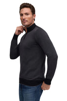 BIRDSEYE ZIP MOCK BLK-novaman