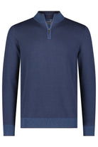 BIRDSEYE ZIP MOCK-novaman