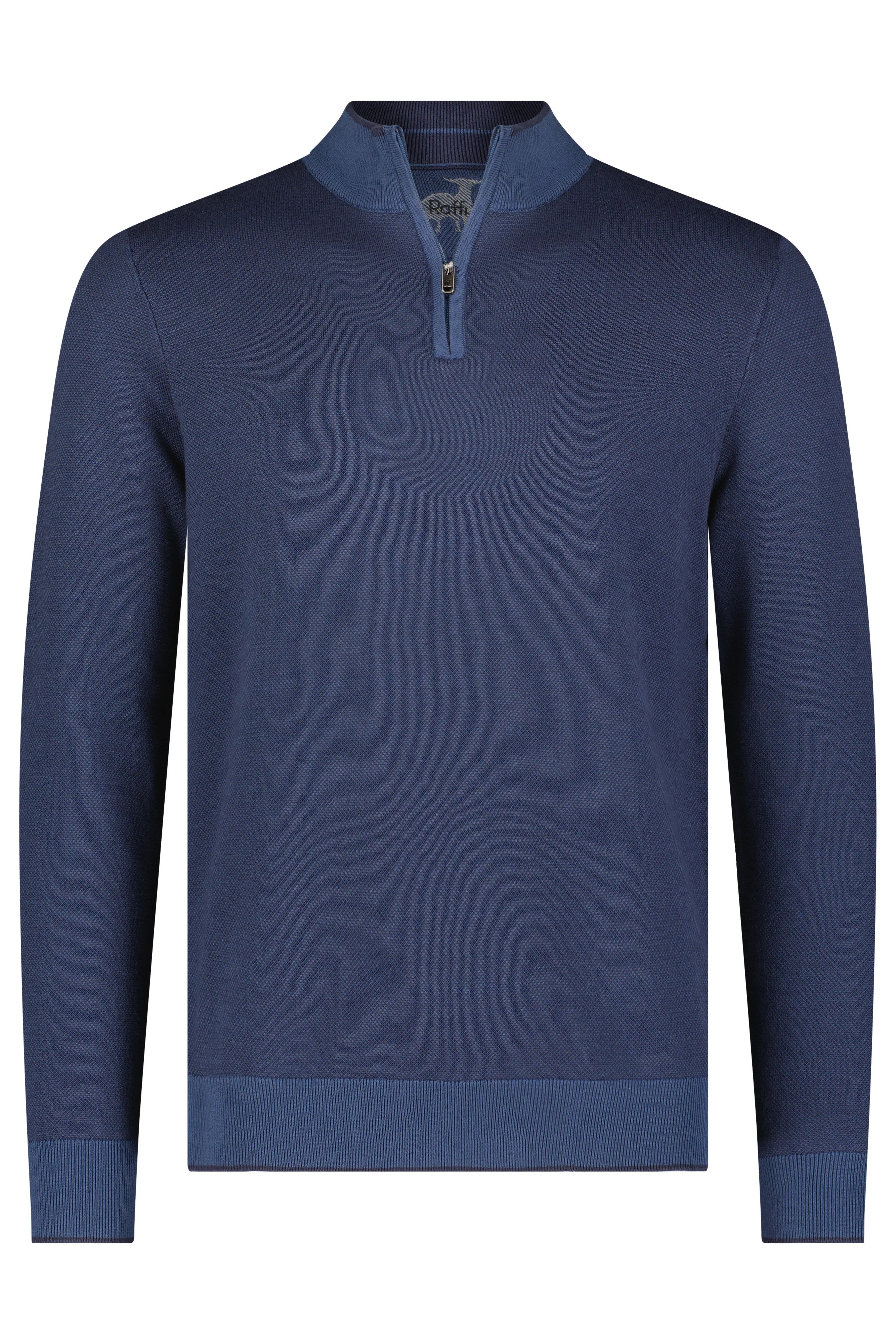 BIRDSEYE ZIP MOCK-novaman