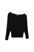 LAVINA DRAPED OFF SHLDR SWEATER
sassanova