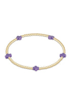 SIGNATURE CROSS SMALL PATTERN 2MM BEAD BRACELET - Bracelets - Sassanova