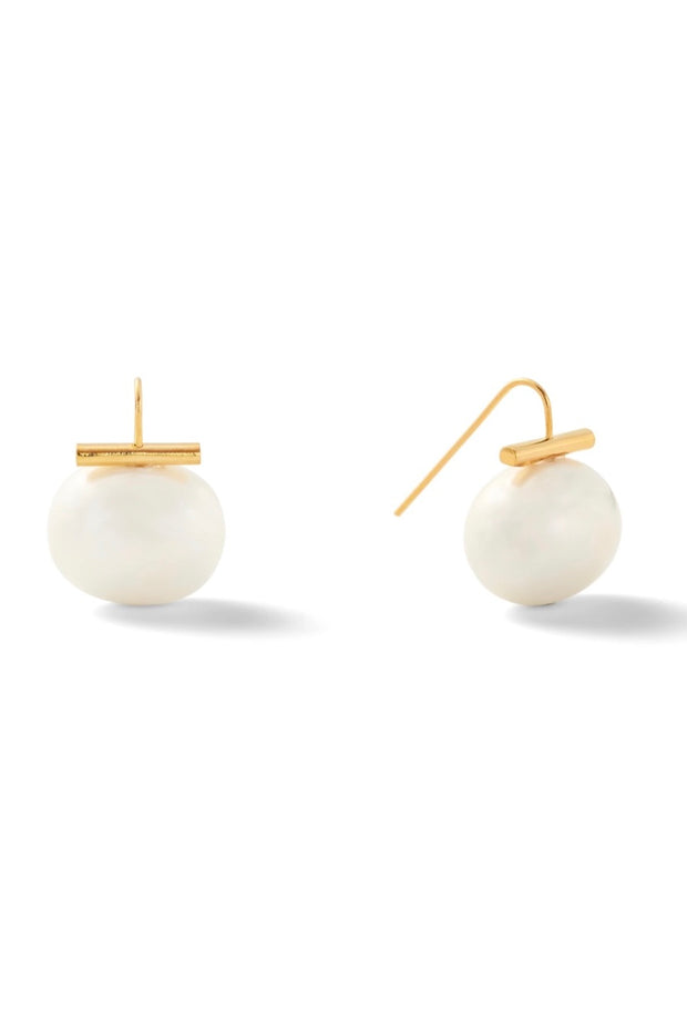 LARGE PEBBLE EARRING