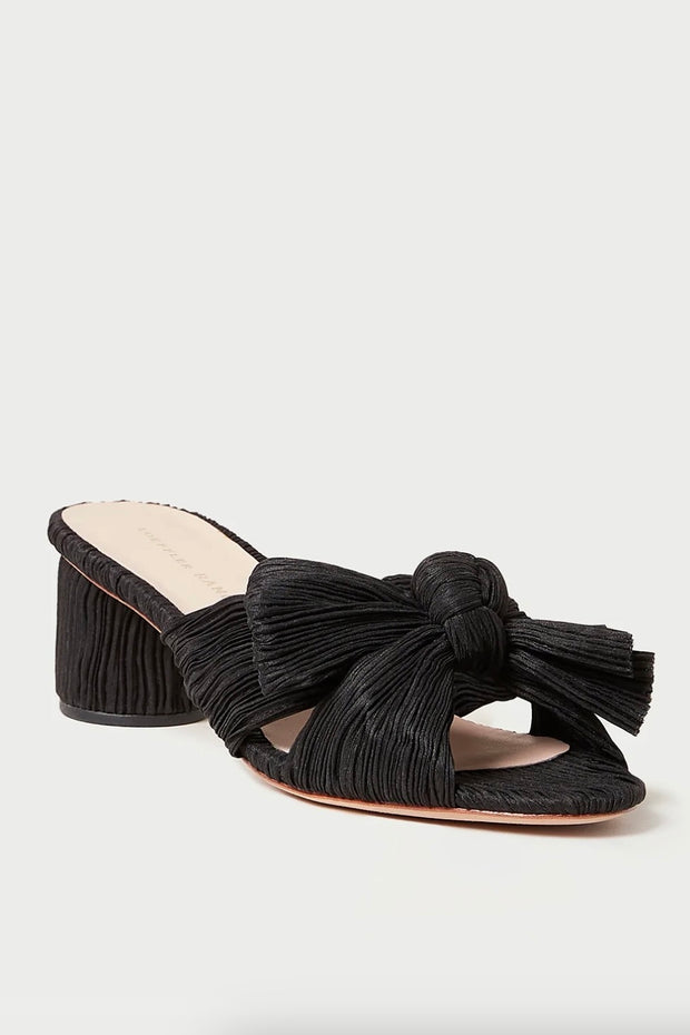 EMILIA PLEATED BOW HEEL