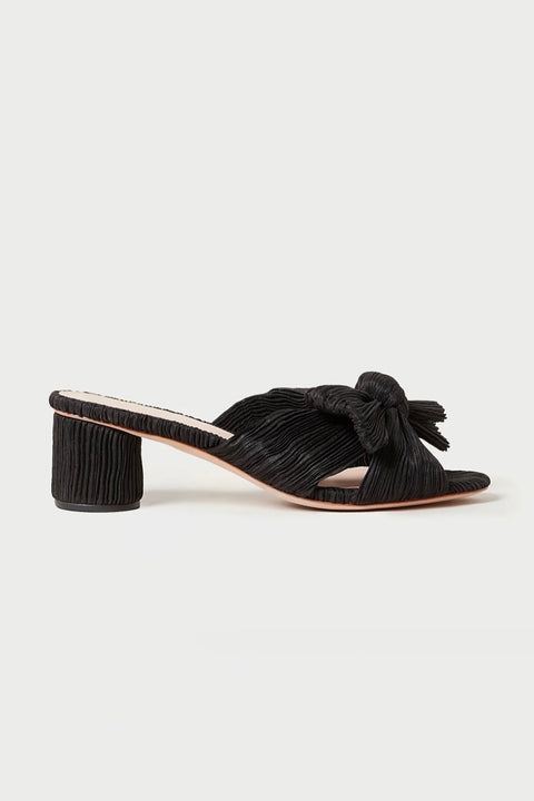 EMILIA PLEATED BOW HEEL