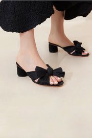 EMILIA PLEATED BOW HEEL