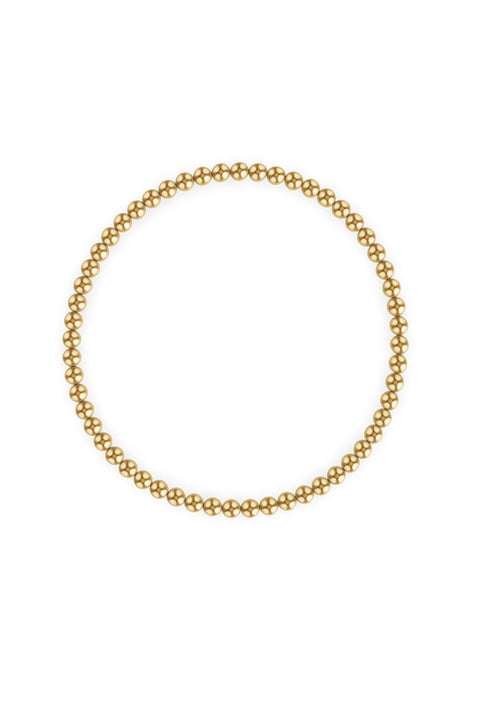 3MM SIG BRACELET- GOLD/7