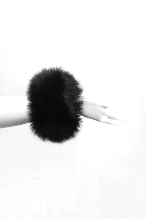 FOX FUR SNAP CUFFS