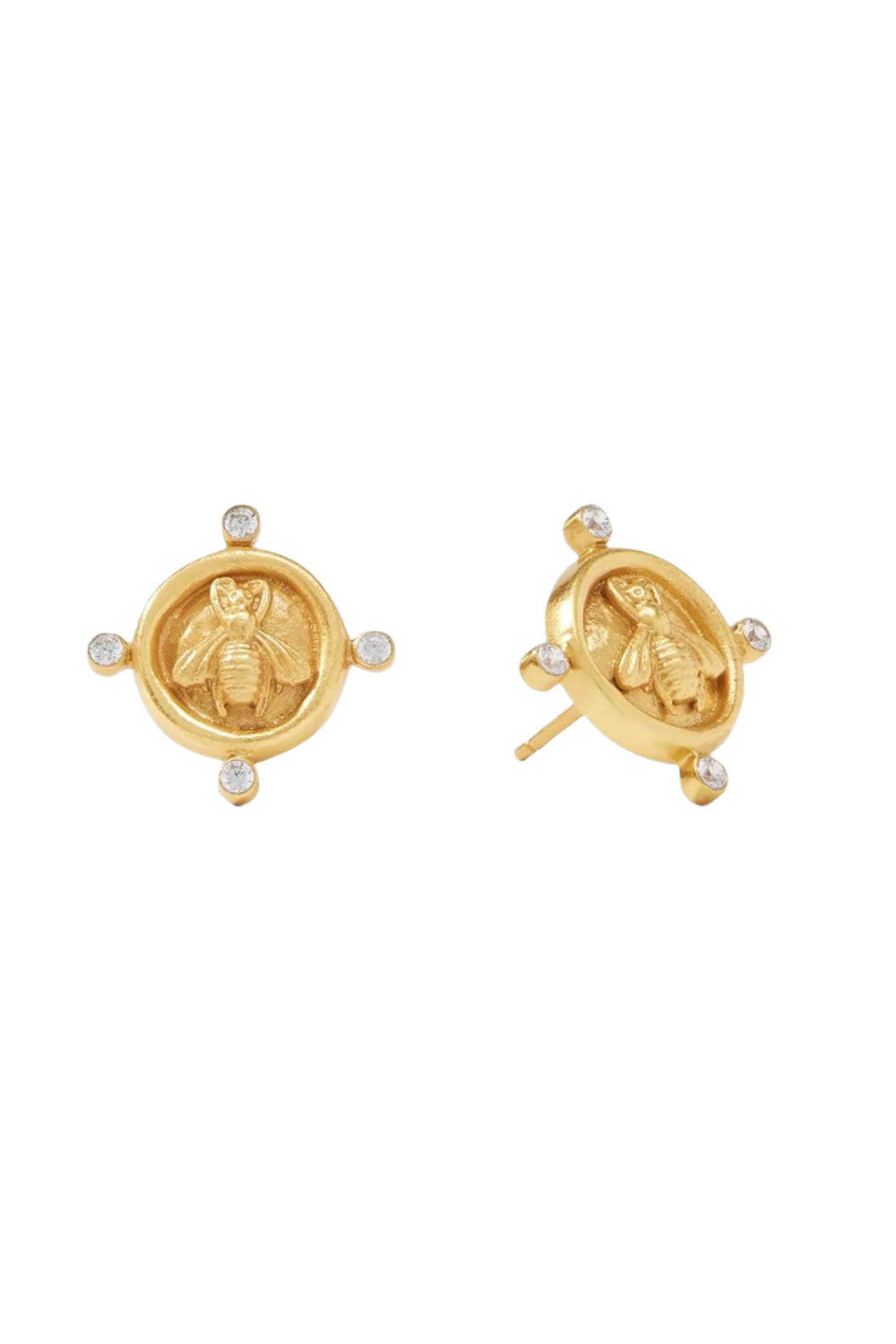 BEE CAMEO STUD- GLD/CZ
sassanova