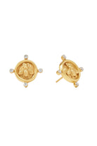 BEE CAMEO STUD- GLD/CZ
sassanova