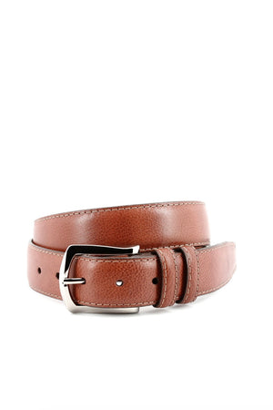 ITALIAN CALFSKIN CONTRAST STITCH BELT