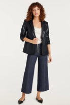 VEGAN LEATHER KYLIE JACKET - Sassanova