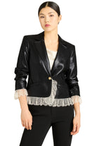 VEGAN LEATHER LE PETIT ROXIE BLAZER
sassanova