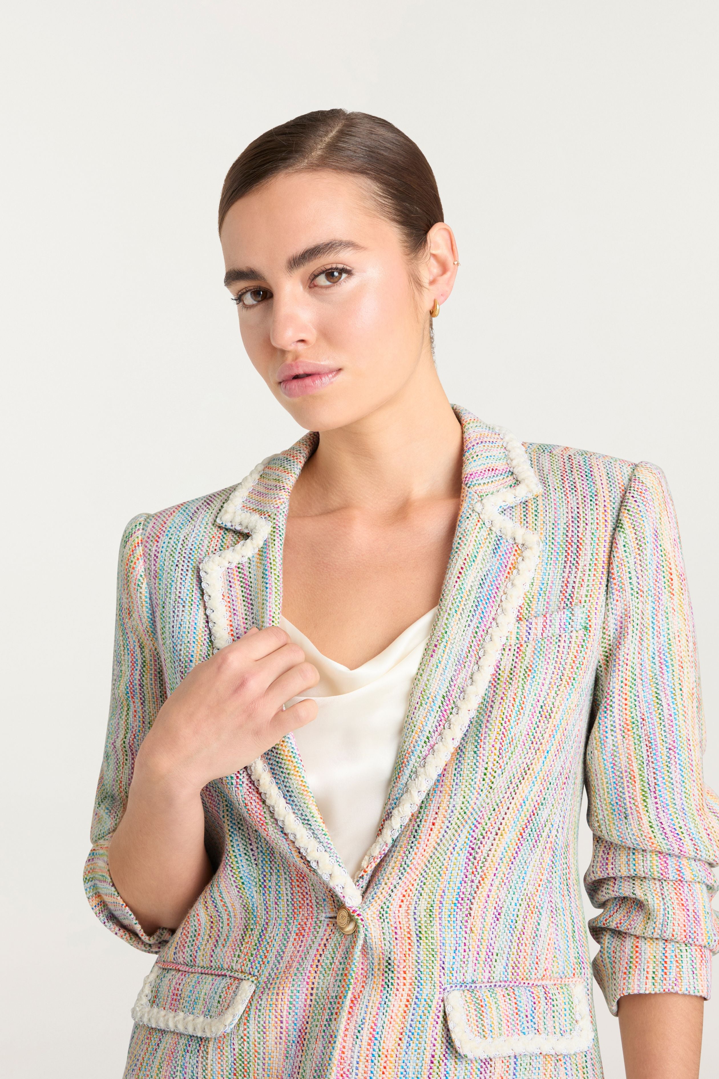 PRISM TWEED KHLOE BLAZER - Jackets - Sassanova