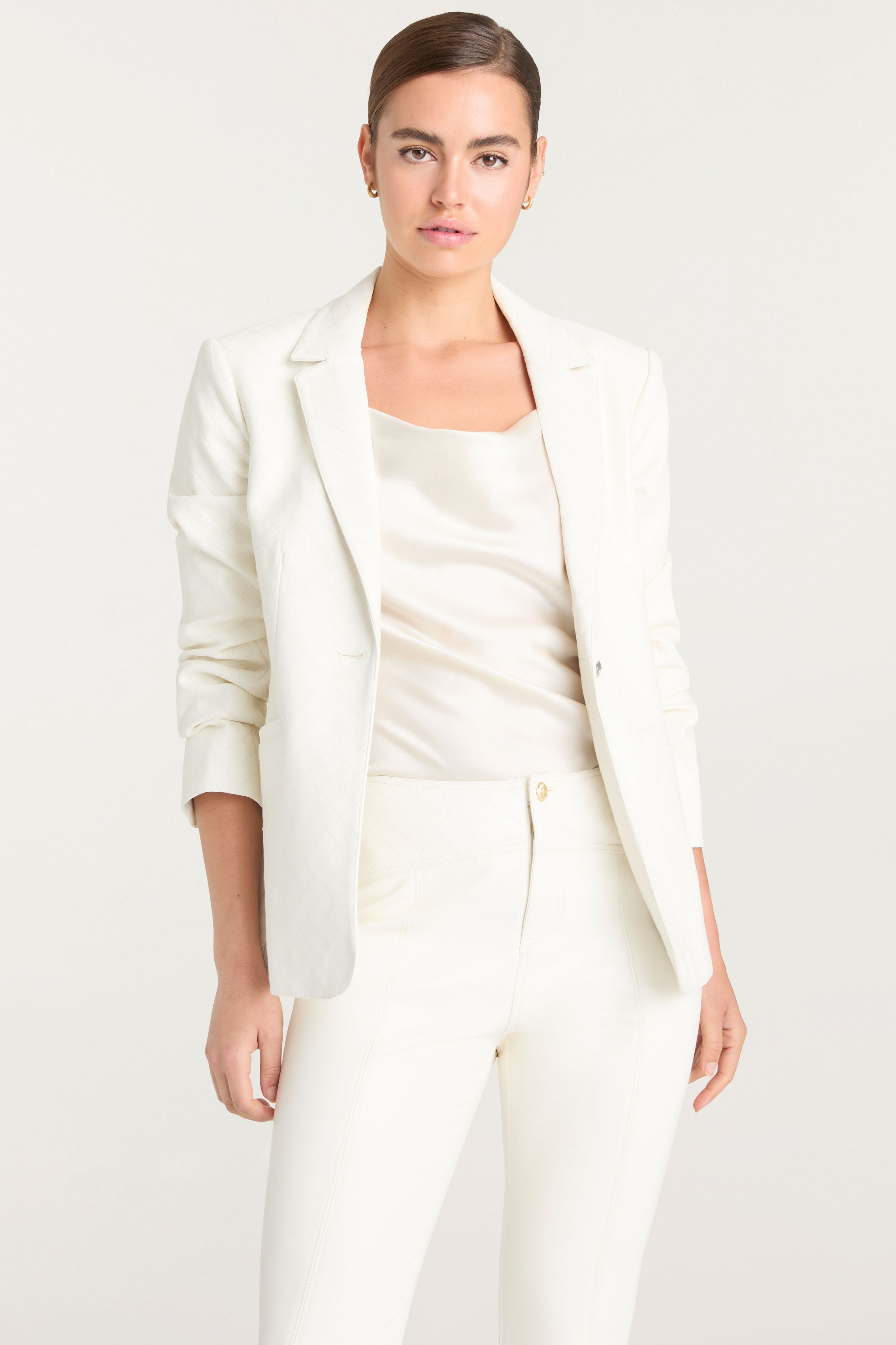 QUILTED KHLOE BLAZER - Jackets - Sassanova