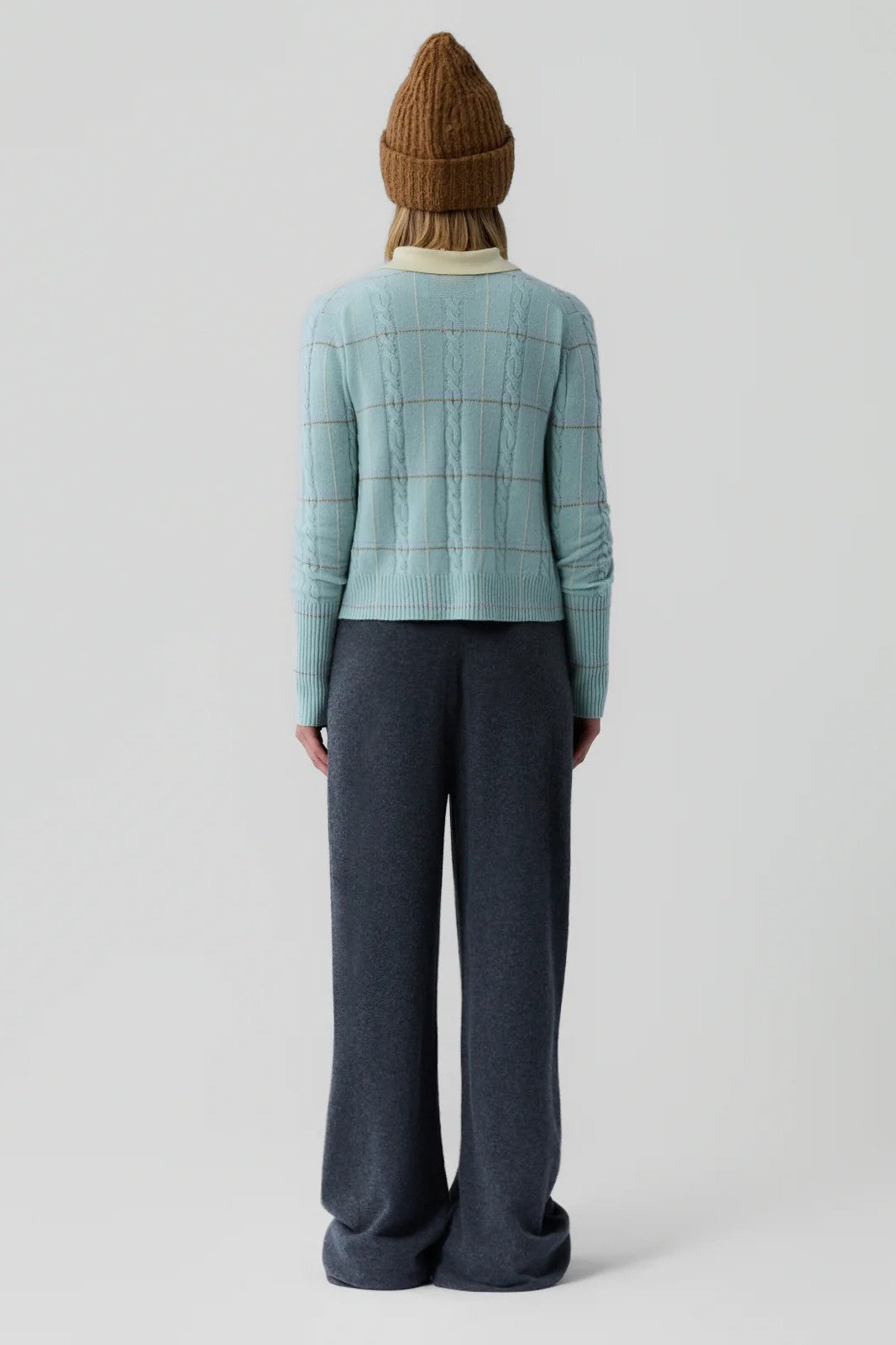JANE CHECK CARDIGAN - Sweaters - Sassanova