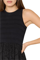 GEO EYELET KNIT COMBO MIDI DRESS
sassanova