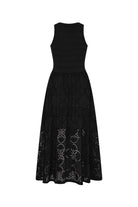 GEO EYELET KNIT COMBO MIDI DRESS
sassanova