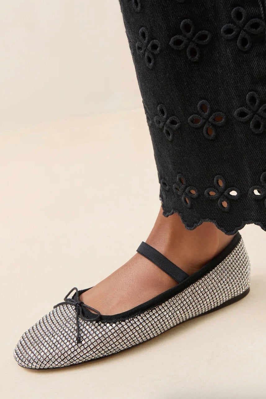 LEONIE CRYSTAL BALLET FLAT - Sassanova2