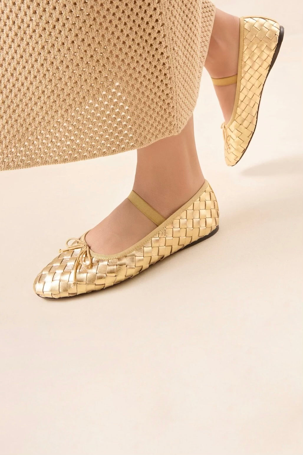 LEONIE WOVEN BALLET FLAT - Sassanova2