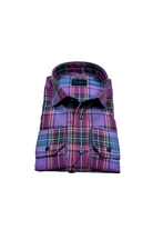 luxe melange plaid sport shirt-novaman

