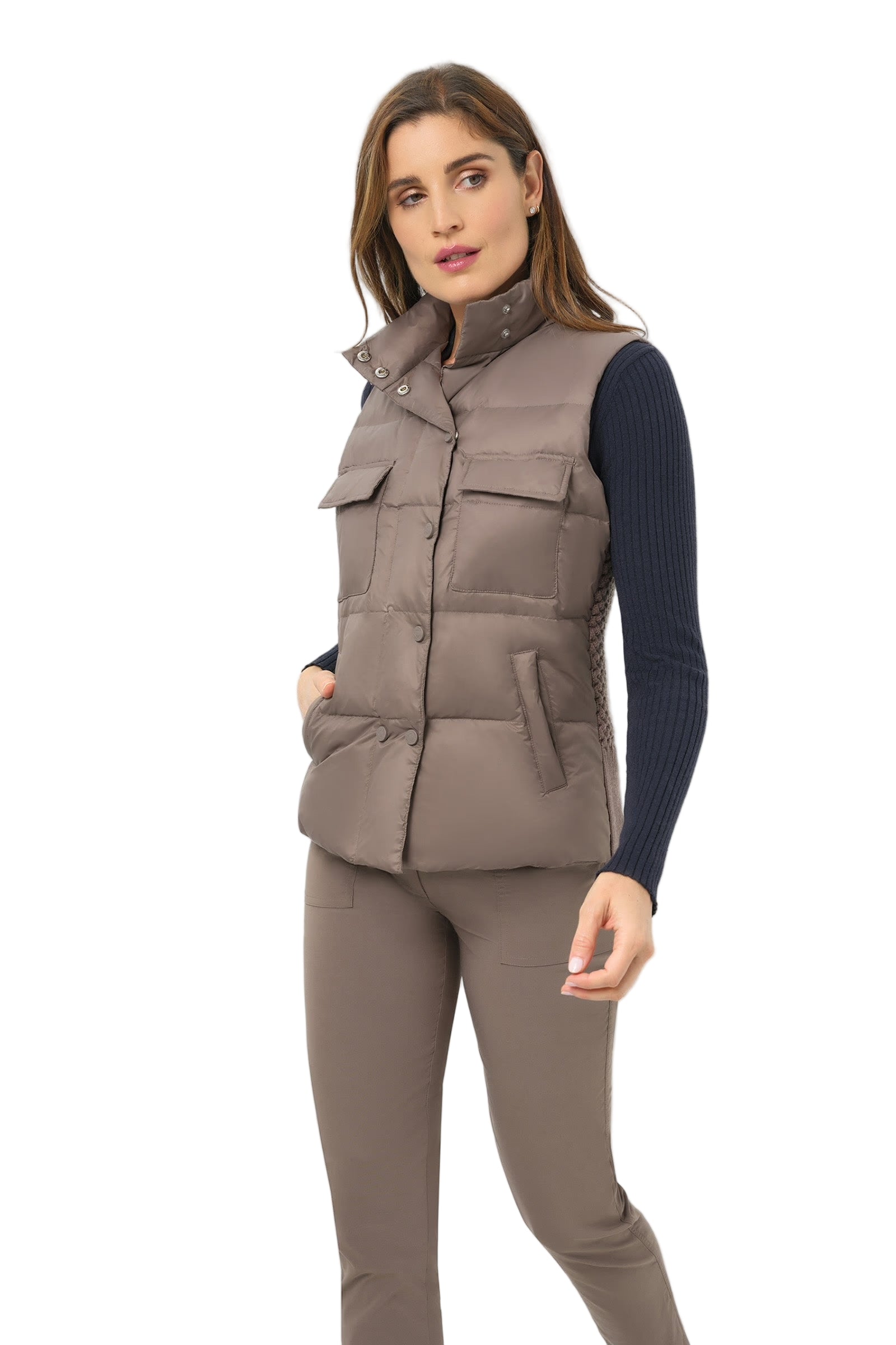 FALLON PUFFER VEST - Vests - Sassanova
