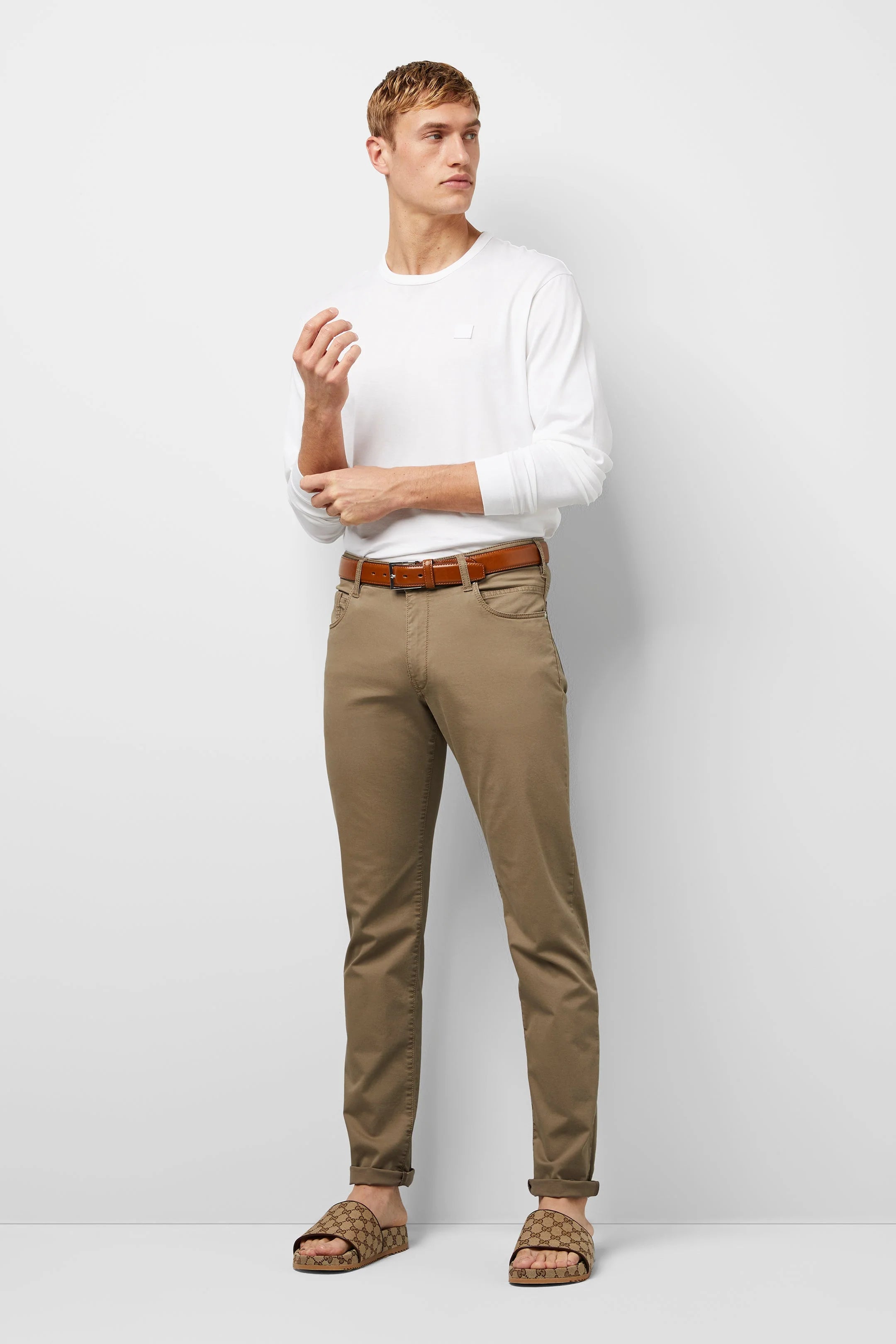 5 POCKET SLIM M5 PANT - Pants - Novaman