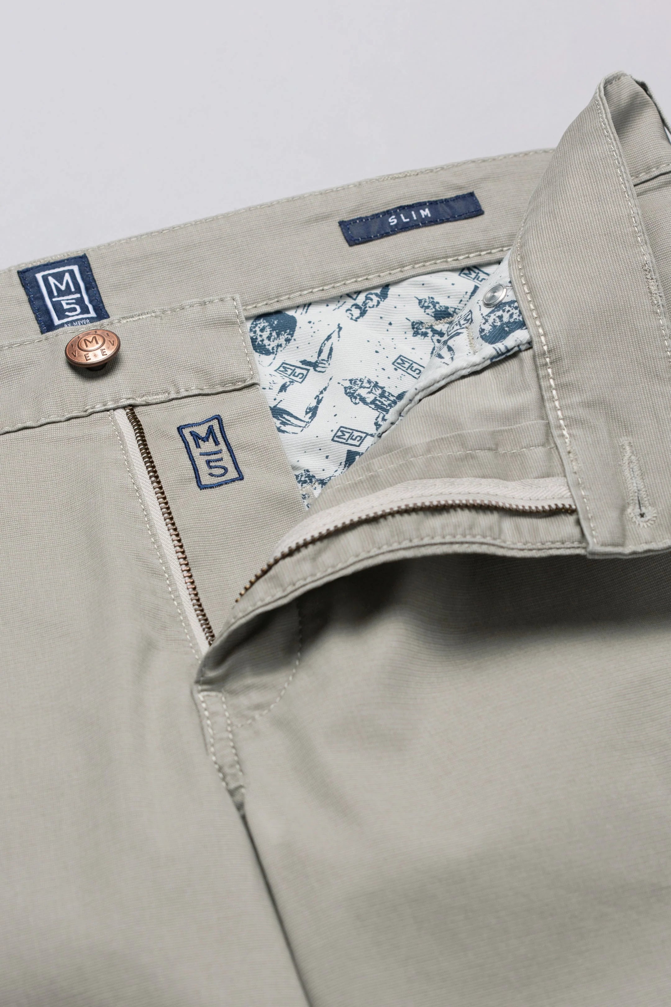 5 POCKET SLIM M5 PANT - Pants - Novaman