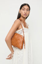 MALLORY WOVEN CROSSBODY - Handbags - Sassanova