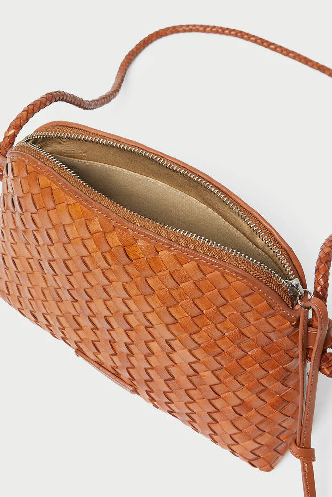 MALLORY WOVEN CROSSBODY - Handbags - Sassanova
