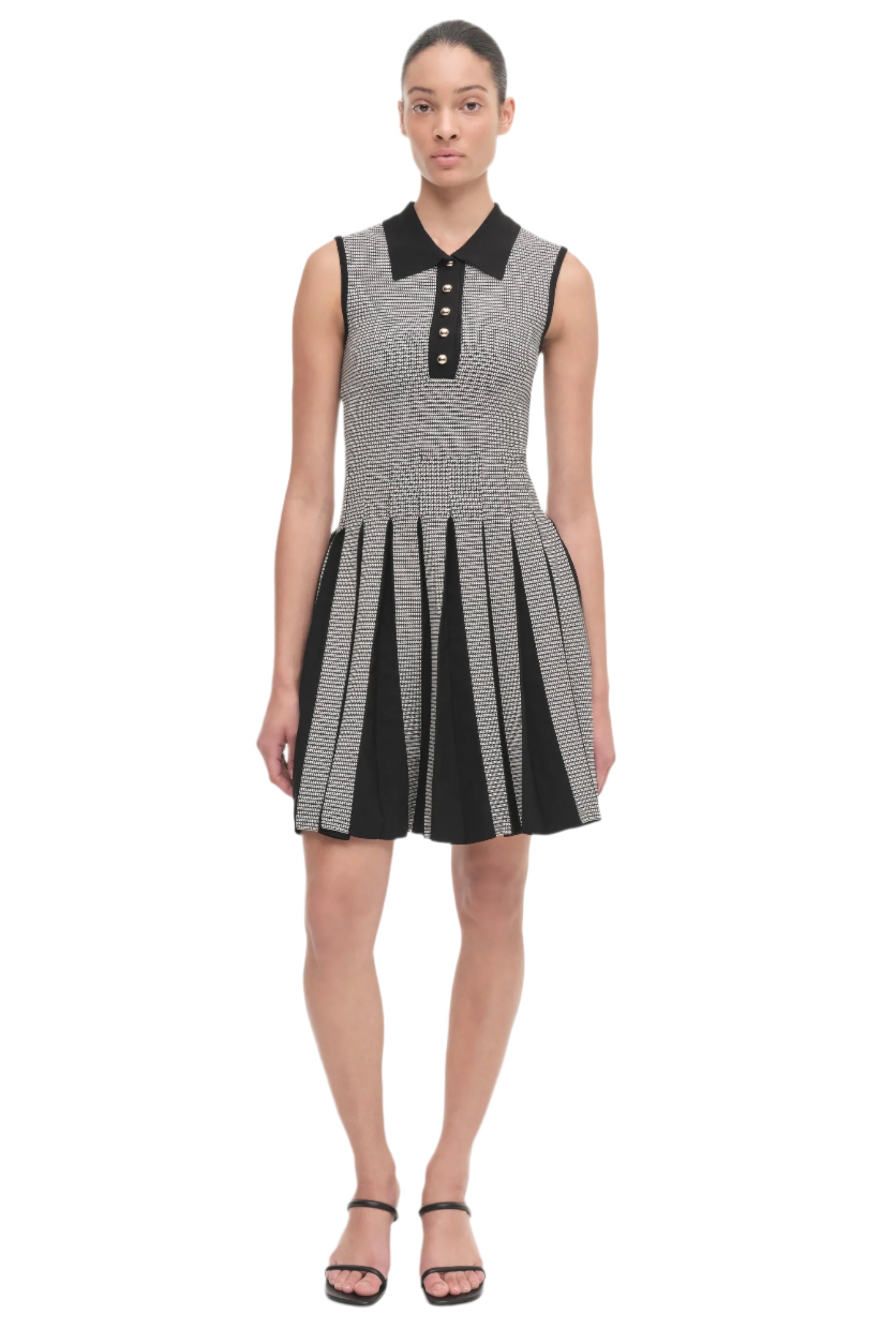 MELODIE PLEATED WRAP MINI DRESS-Sassanova1