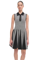 MELODIE PLEATED WRAP MINI DRESS-Sassanova2