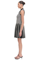MELODIE PLEATED WRAP MINI DRESS-Sassanova3